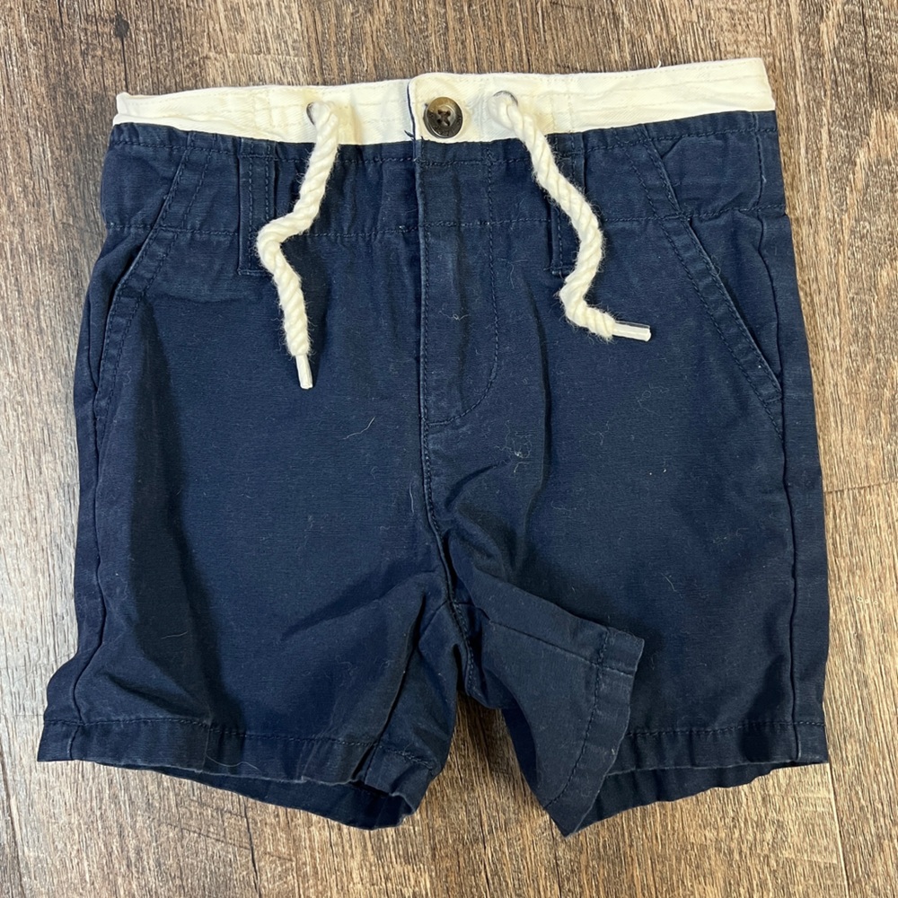 Janie and Jack Navy Blue Nautical Kids Shorts